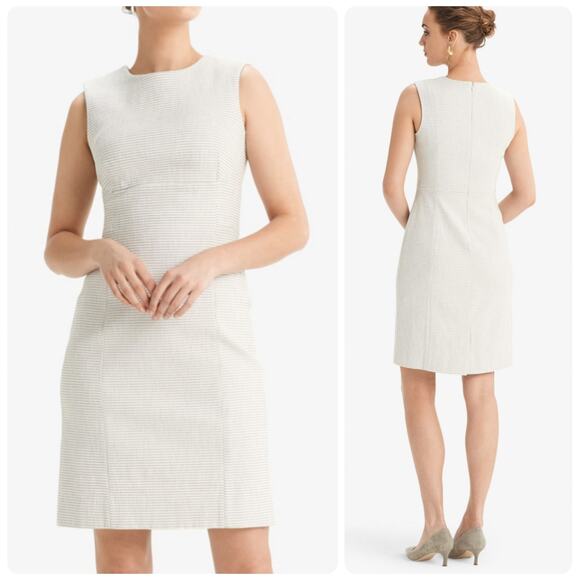 MM. LaFleur Shirley Sheath Micro Jacquard Sleeveless Dress Women’s Size 4 - Picture 1 of 14